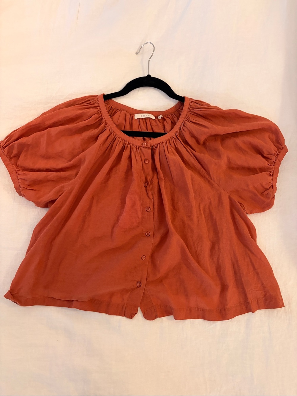 Doen June Top sz XS in rust color